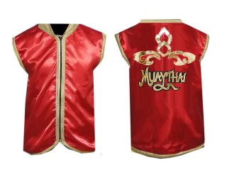 Kanong Muay Thai Kickboxingu tajski Cornerman Jacket : Czerwony/złoto