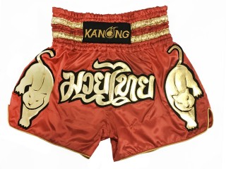 Spodenki Muay Thai Kanong : KNS-135-Czerwony