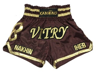 Dostosowane spodenki Muay Thai z haftem : KNSCUST-1164