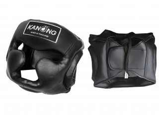 Kask/ochraniacz głowy treningowy Kanong : Czarne