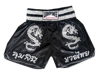 Spodenki Muay Thai dla Dzieci Lumpinee : LUM-038-Czarny-K