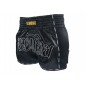 Spodenki Muay Thai Kickboxingu Retro KANONG : KNSRTO-206-Czarny