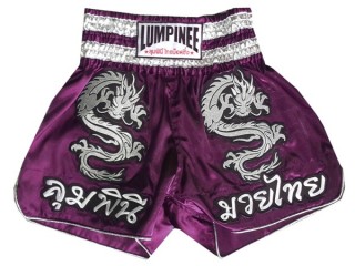 Spodenki do Muay Thai Kickboxing Lumpinee : LUM-38-Fioletowy